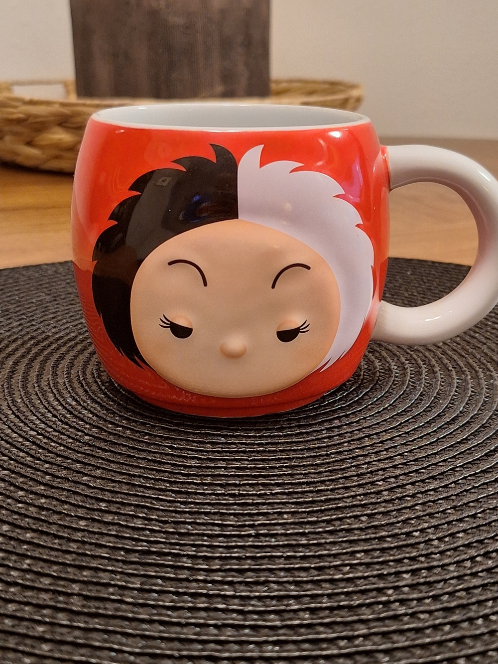 Disney Red Black White Cruella Tsum Tsum Mug